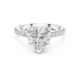 Gold Ring DDLR-258, White Gold, view 4