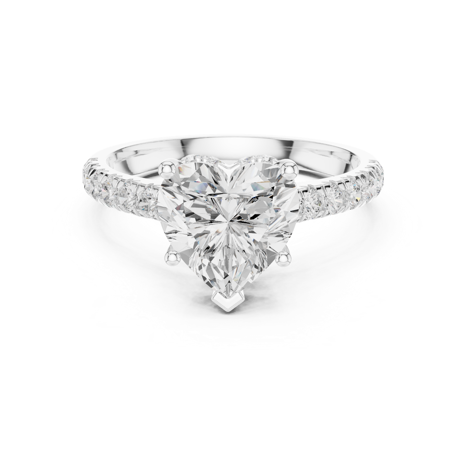 Gold Ring DDLR-258, White Gold, view 4