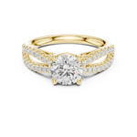 Gold Ring DDLR-636, Yellow Gold, view 4