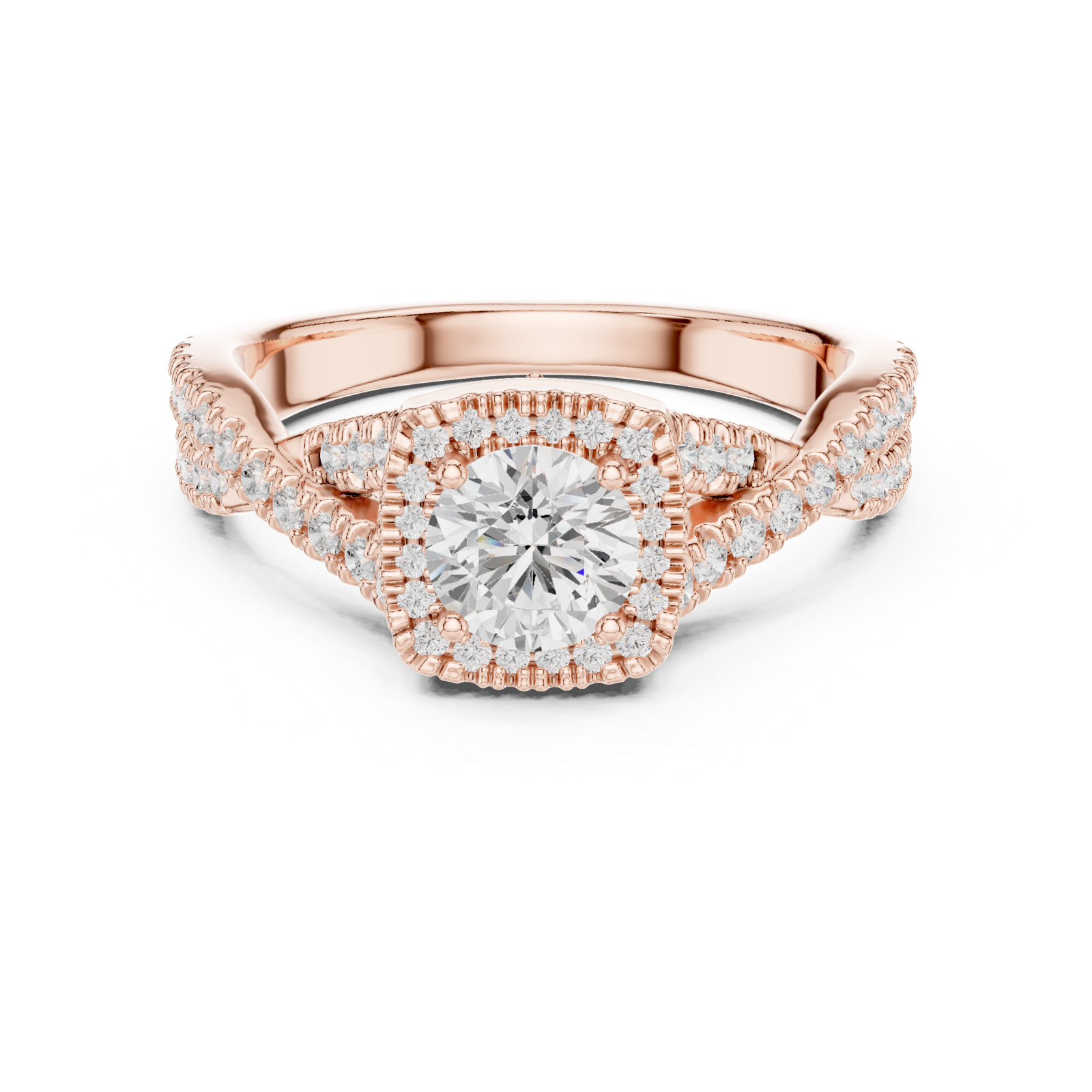 Gold Ring LR-0247, Rose Gold