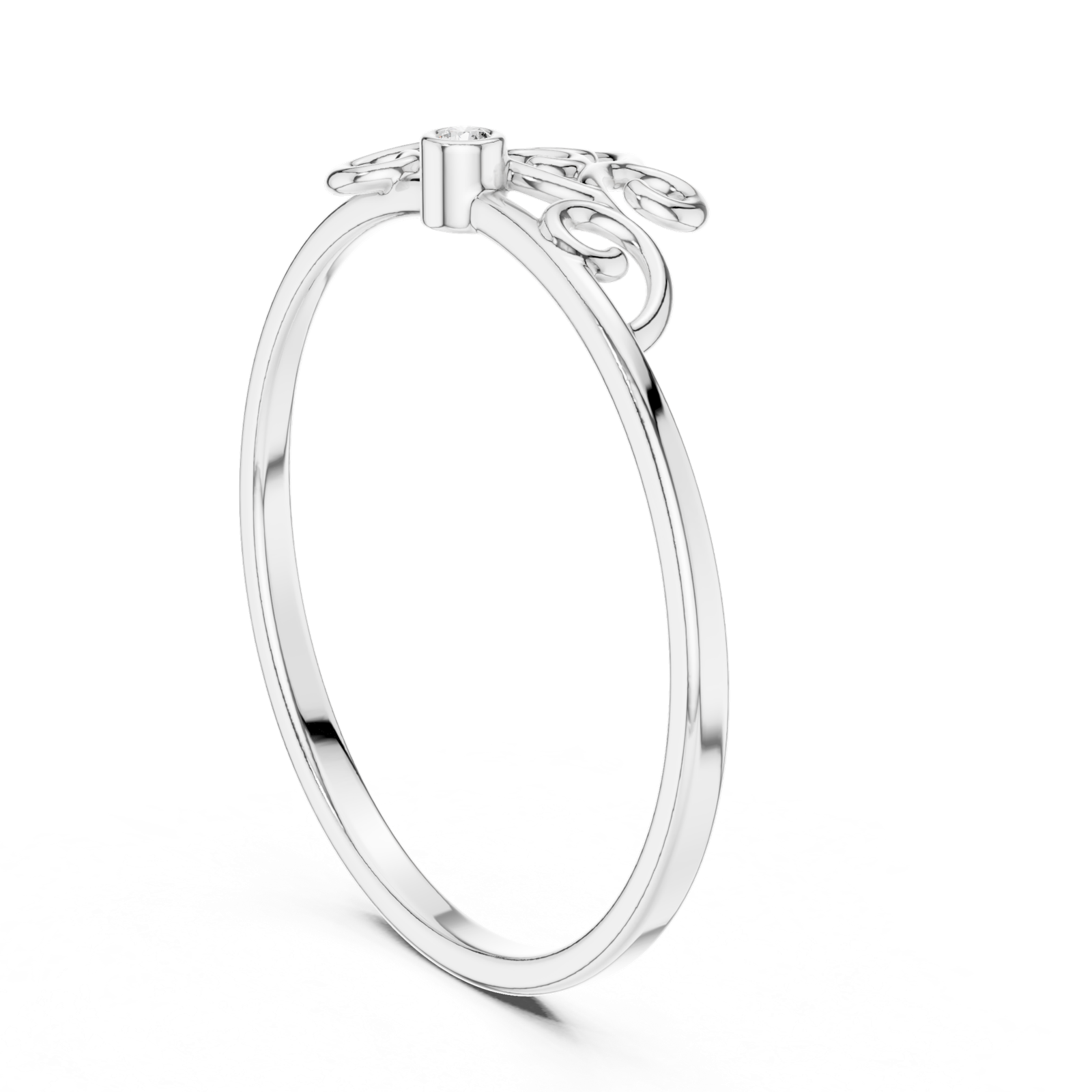Gold Ring 1 (230), White Gold
