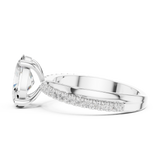 Gold Ring DDLR-358, White Gold, view 3