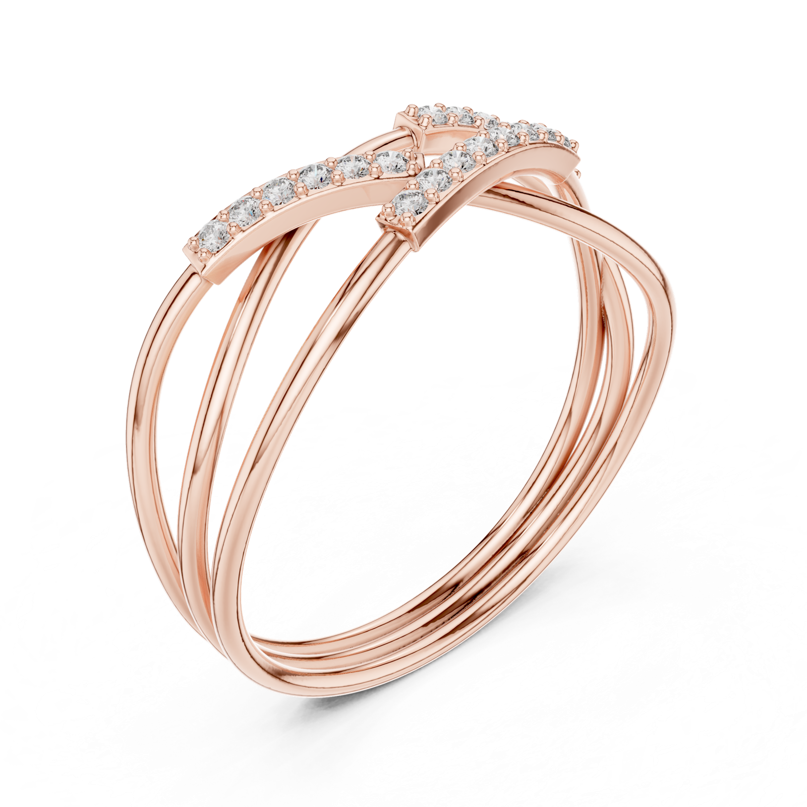 Gold Ring 1 (208), Rose Gold, view 2