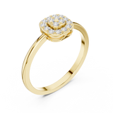 Gold Ring HLR-238, Yellow Gold, view 2
