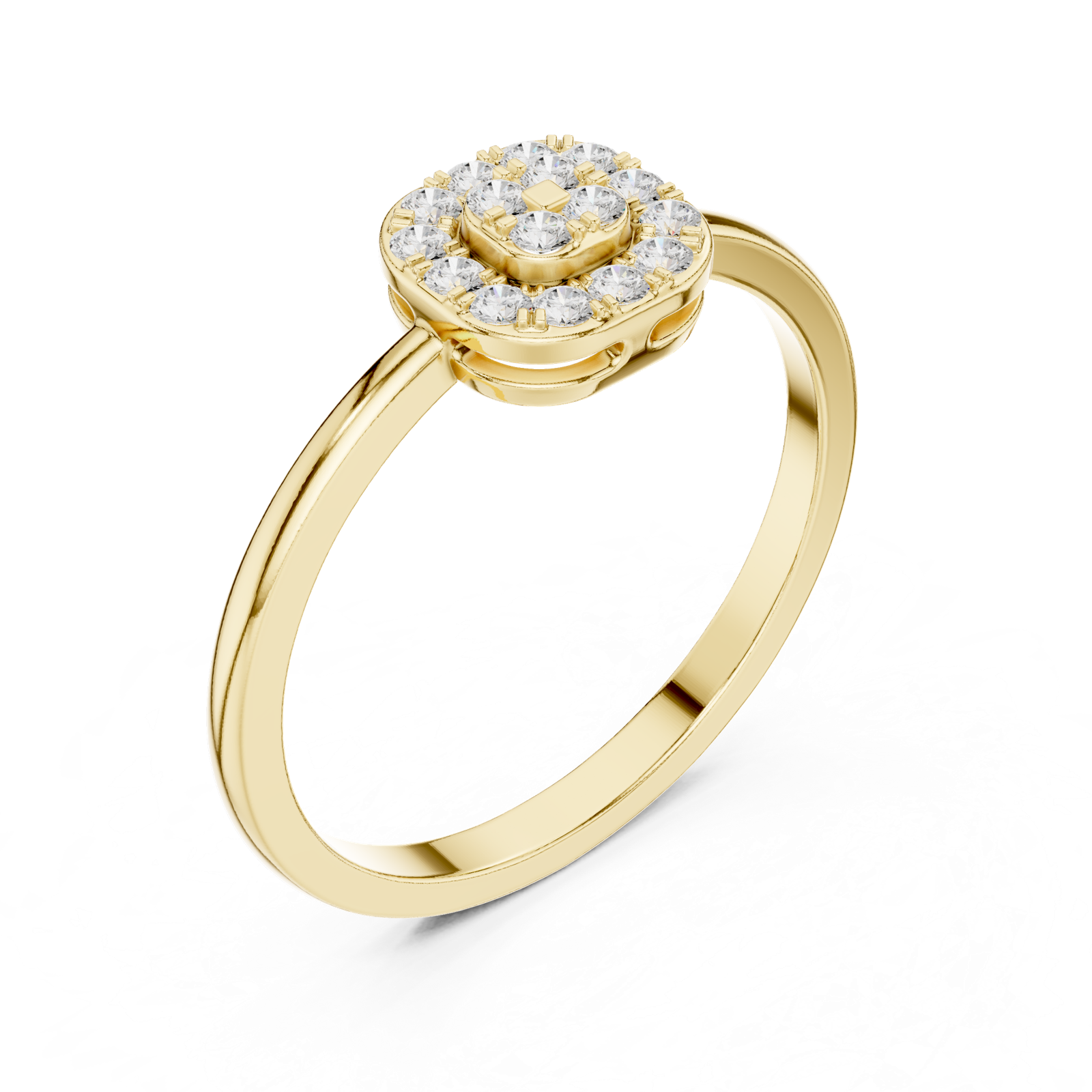 Gold Ring HLR-238, Yellow Gold, view 2