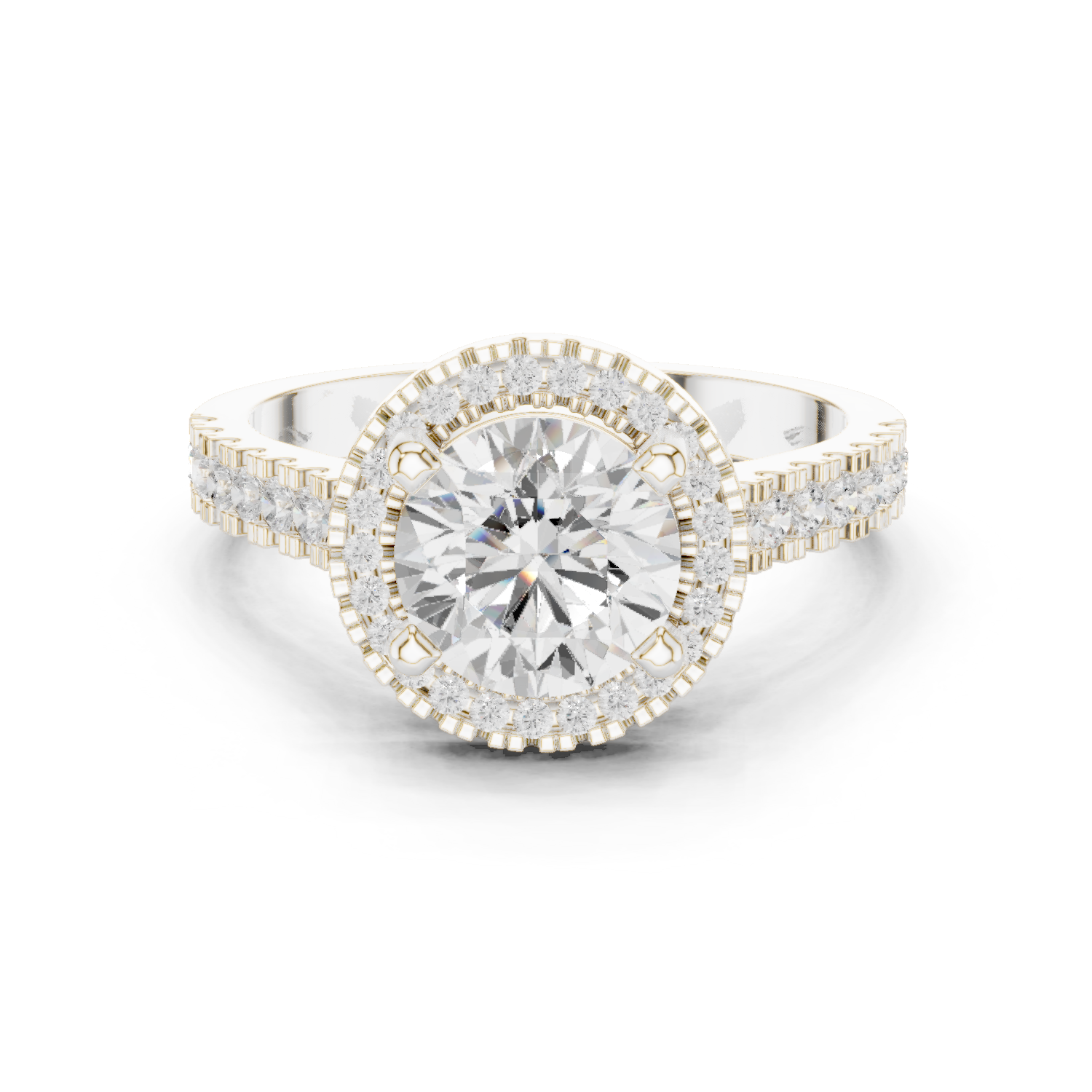 Gold Ring DDLR-345, White Gold
