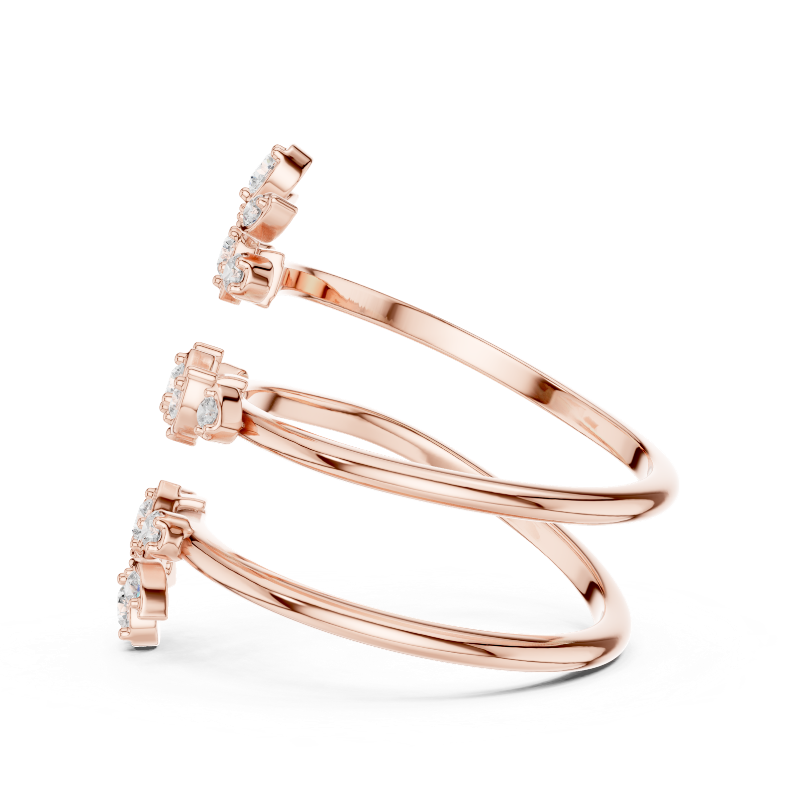 Gold Ring SBWR(60), Rose Gold, view 3