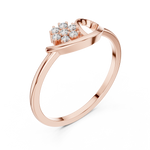 Gold Ring DR-6226, Rose Gold, view 2