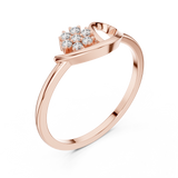Gold Ring DR-6226, Rose Gold, view 2