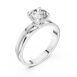 Gold Ring LR-0005, White Gold, view 2