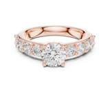 Gold Ring DDLR-655, Rose Gold, view 4