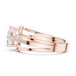 Gold Ring DDLR-475, Rose Gold, view 3
