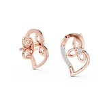 Gold Earrings 12-10031@E, Rose Gold, view 1