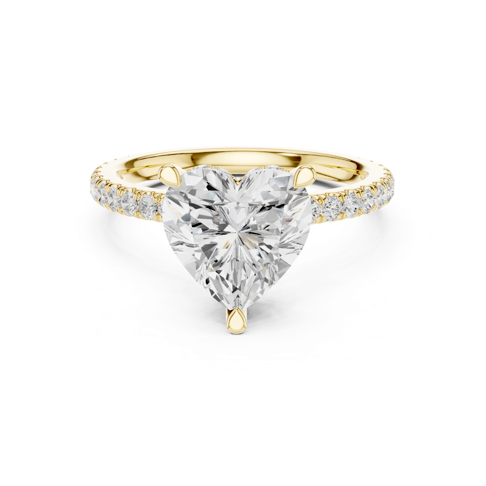 Gold Ring DDLR-1018, Yellow Gold, view 4