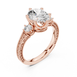 Gold Ring DDLR-282, Rose Gold, view 2