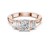 Gold Ring DDLR-265, Rose Gold, view 4