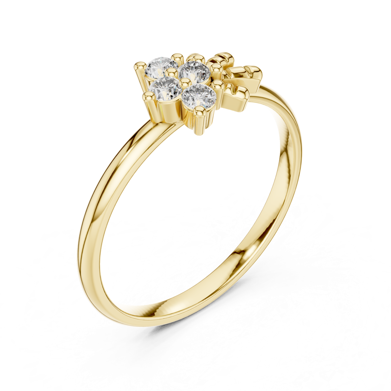 Gold Ring LR-01 (91), Yellow Gold, view 2