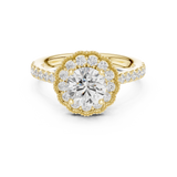 Gold Ring DDLR-665, Yellow Gold, view 4
