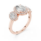Gold Ring DDLR-1062, Rose Gold, view 2