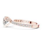 Gold Ring DDLR-433, Rose Gold, view 3