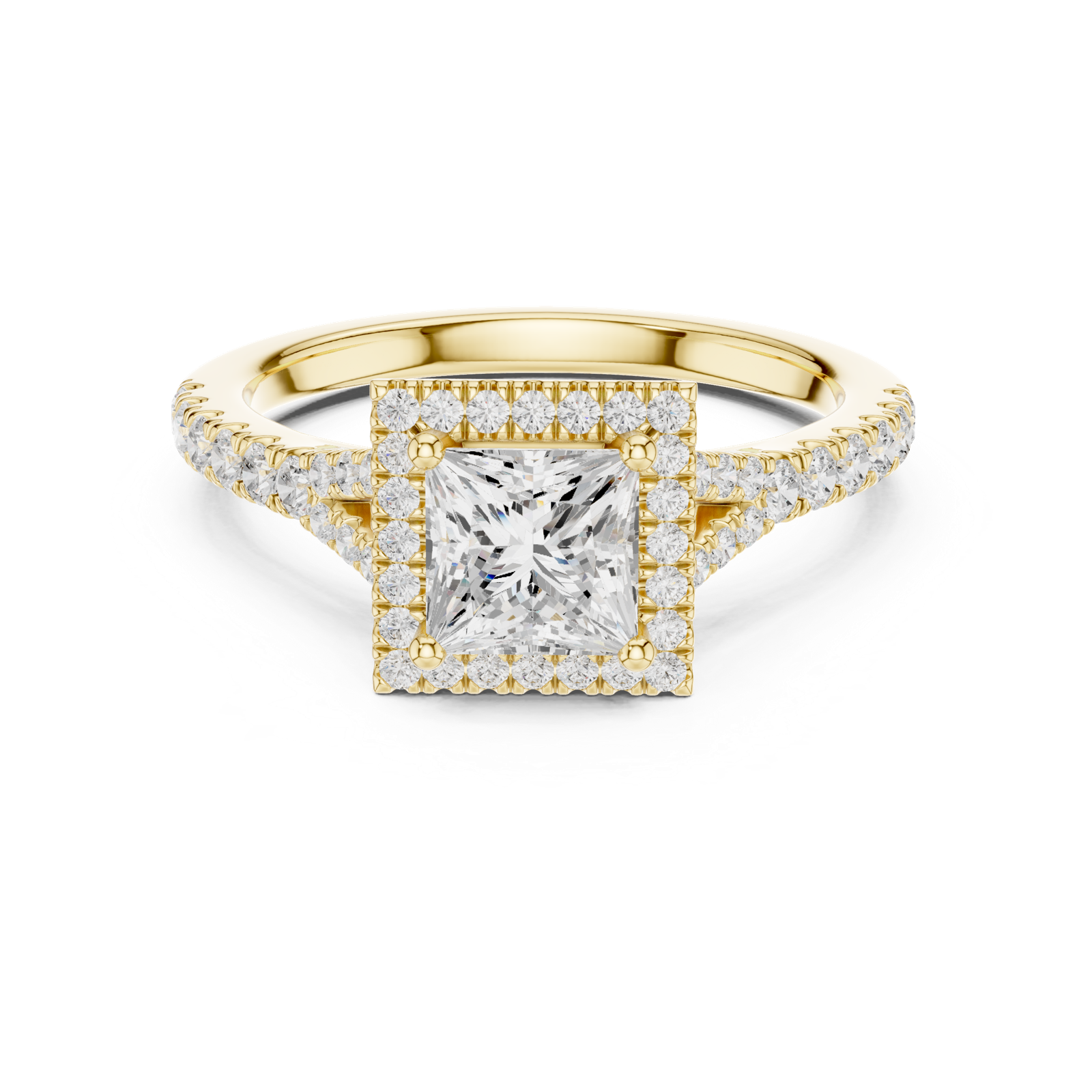 Gold Ring DDLR-912, Yellow Gold, view 4