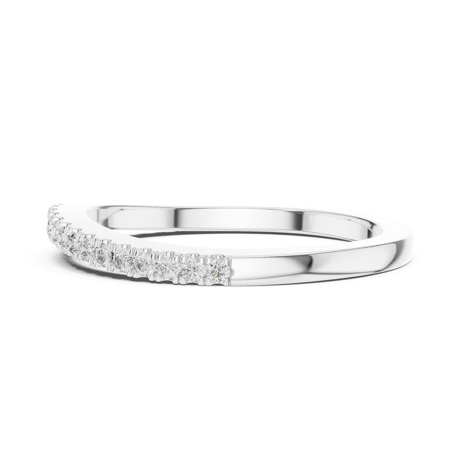 Gold Ring DDLR-048, White Gold, view 3