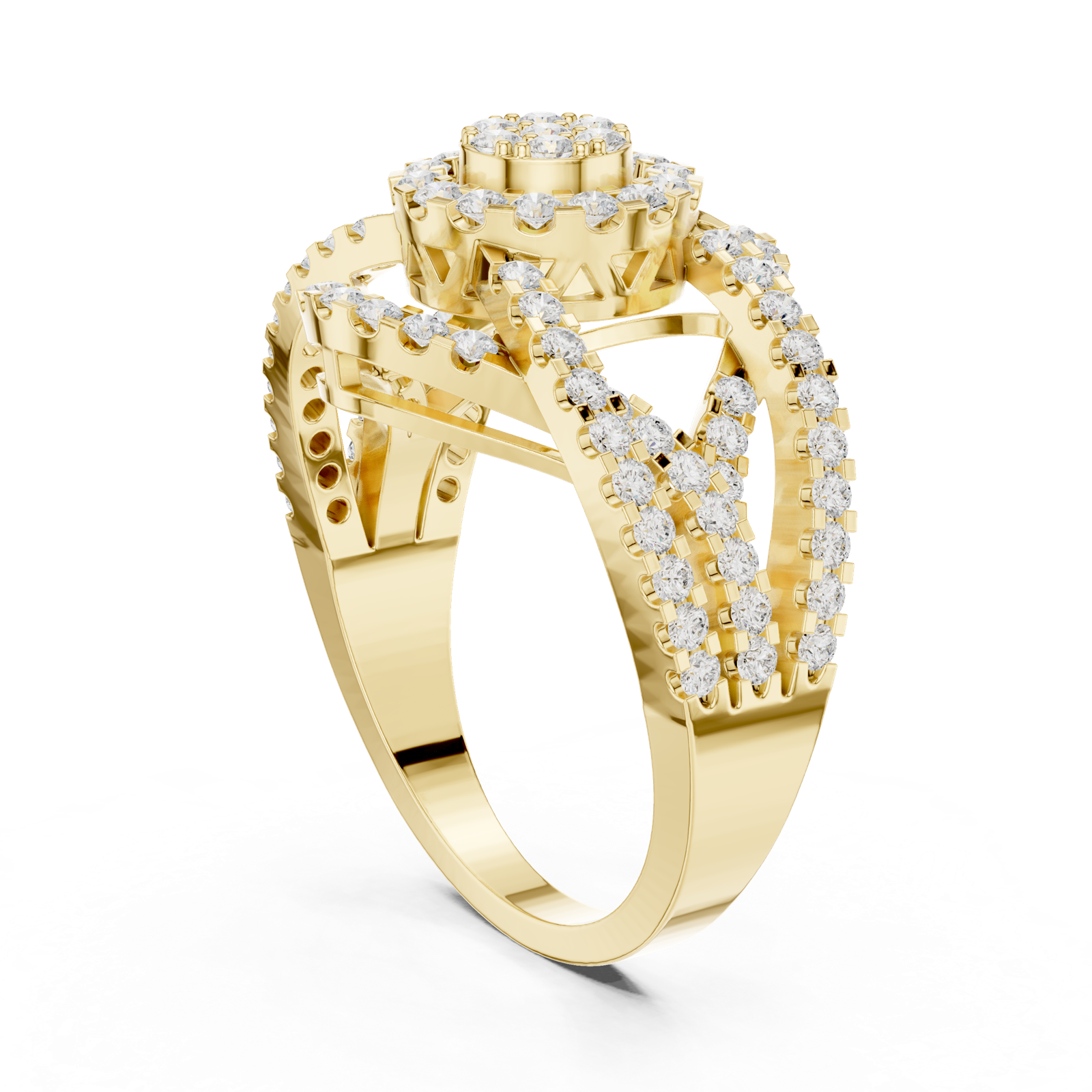 Gold Ring DDLR-458, Yellow Gold