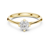 Gold Ring DDLR-548, Yellow Gold, view 4