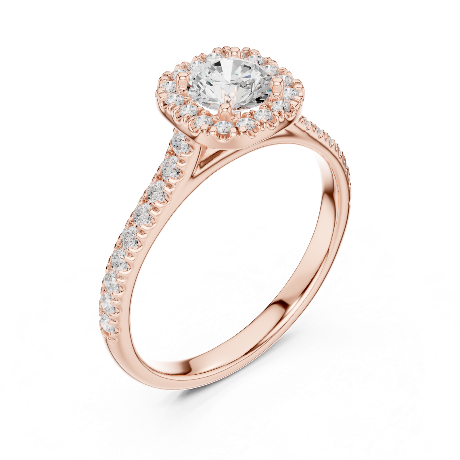 Gold Ring LR-0245, Rose Gold, view 2