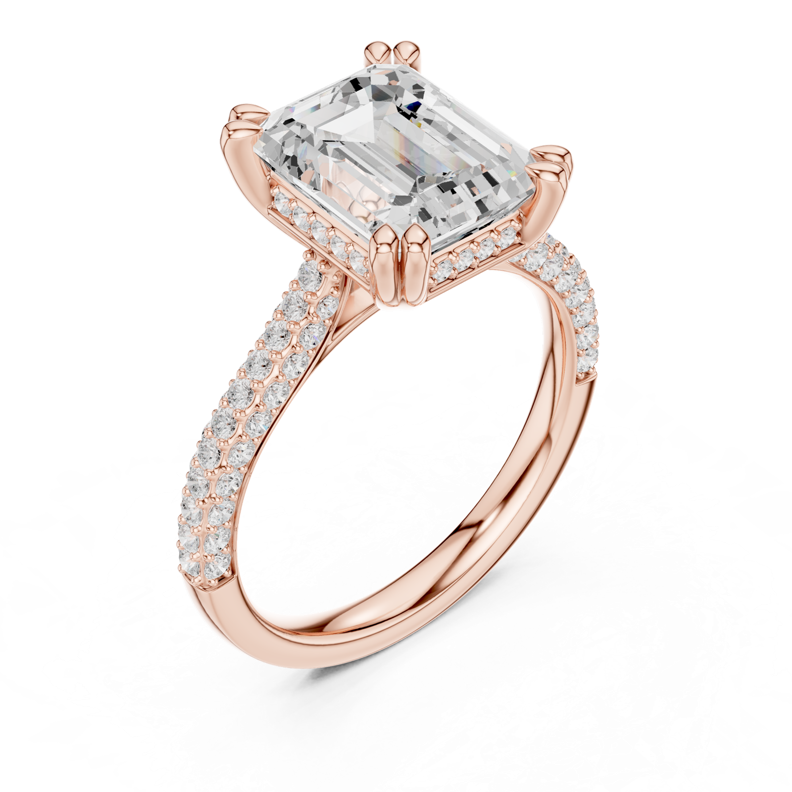 Gold Ring DDLR-954, Rose Gold, view 2