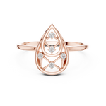 Gold Ring DR-6235, Rose Gold