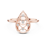 Gold Ring DR-6235, Rose Gold