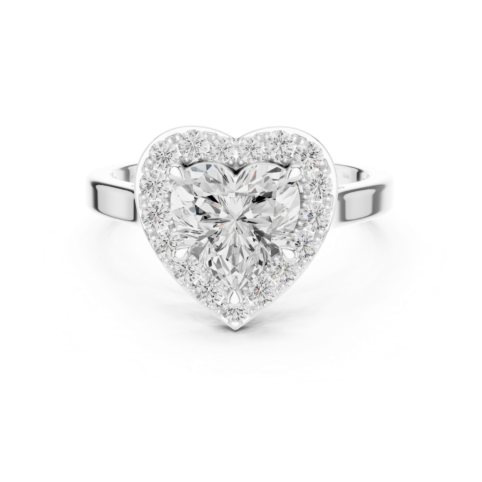 Gold Ring DDLR-360, White Gold, view 4