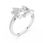 Gold Ring LR-01 (1), White Gold, view 2