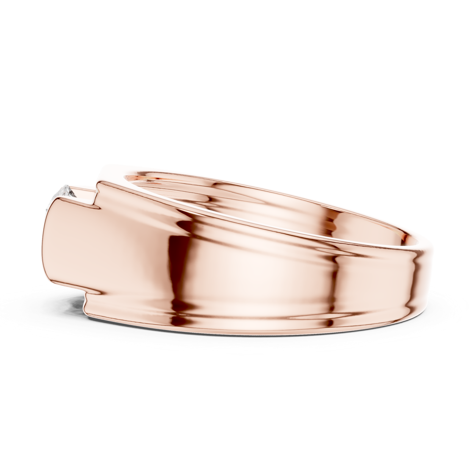 Gold Men's Ring GGR-0026, Rose Gold, view 3