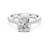 Gold Ring DDLR-728, White Gold, view 4