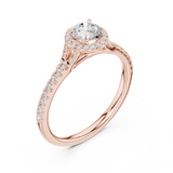 Gold Ring LR-0238, Rose Gold, view 2
