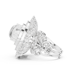 Gold Ring DDLR-749, White Gold, view 3