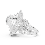Gold Ring DDLR-749, White Gold, view 3