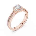 Gold Ring LR-0234, Rose Gold, view 2