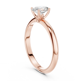 Gold Jewelry L36-6, Oval center stone, Rose Gold, view 1