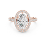 Gold Ring DDLR-410, Rose Gold, view 4