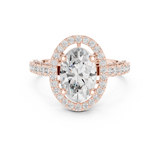 Gold Ring DDLR-410, Rose Gold, view 4