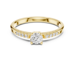 Gold Ring DDLR-834, Yellow Gold, view 4