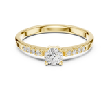 Gold Ring DDLR-834, Yellow Gold, view 4