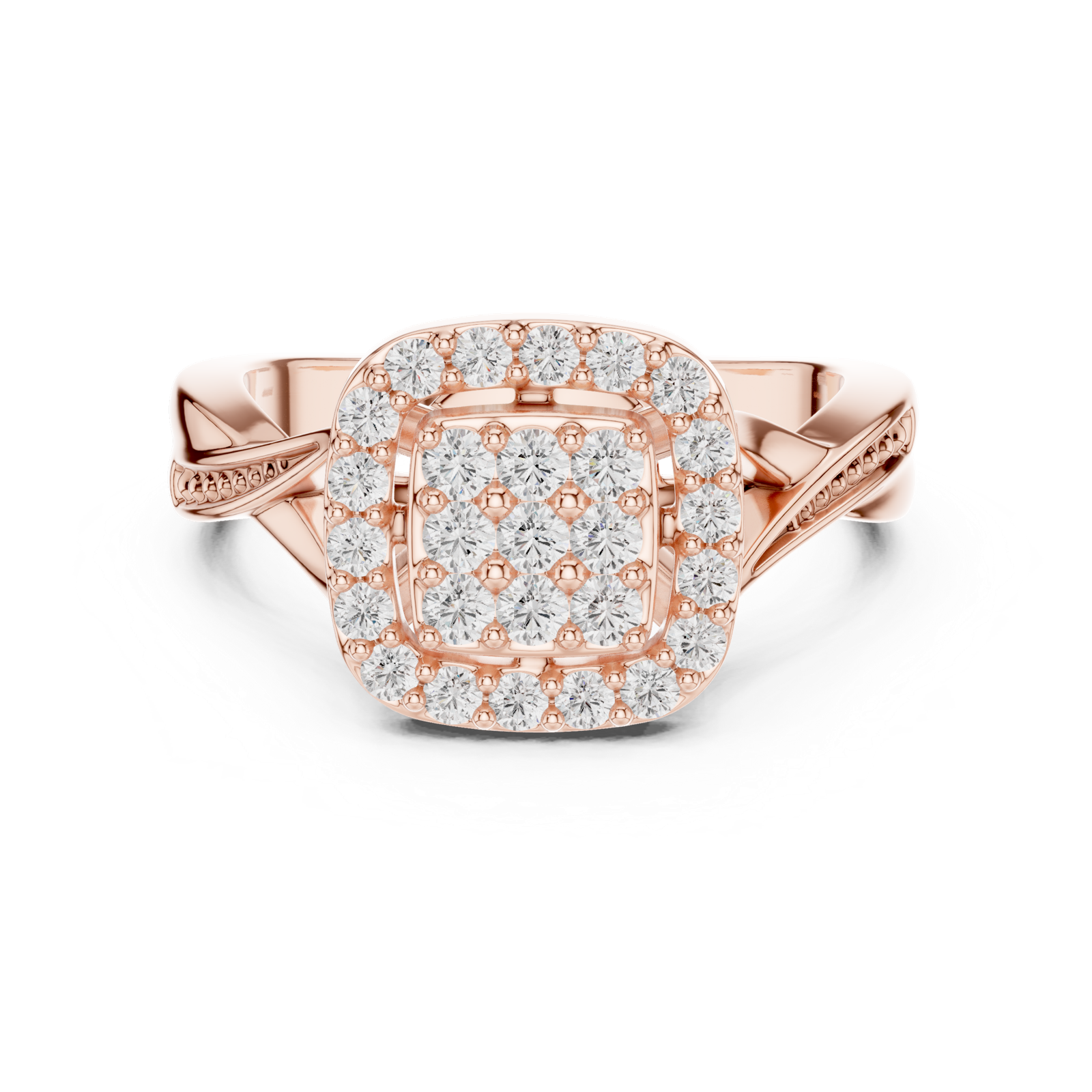 Gold Ring SBWR(13), Rose Gold, view 4