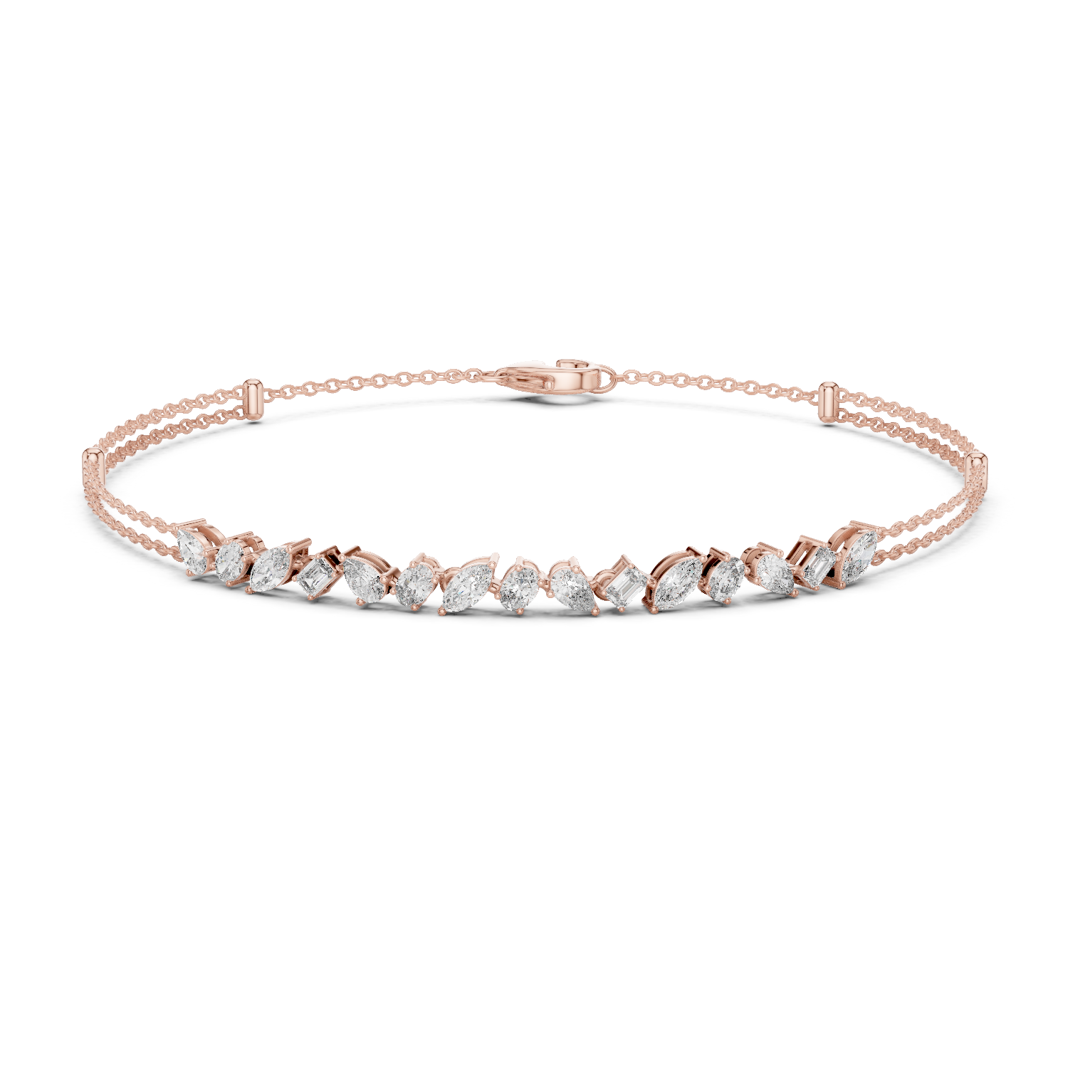 Gold Bracelet GLBR-0020, Rose Gold