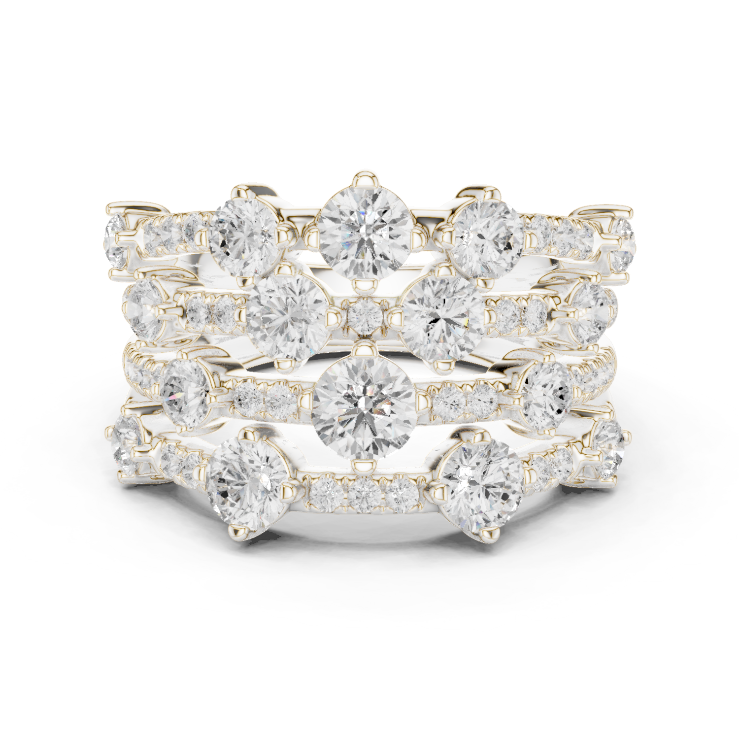 Gold Ring DDLR-866, White Gold