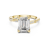 Gold Ring DDLR-898, Yellow Gold, view 4