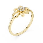 Gold Ring DR-6262, Yellow Gold, view 2